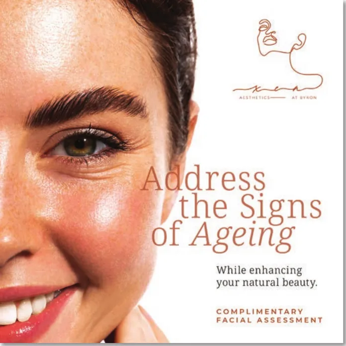 Skin clinic ad: address the signs of ageing