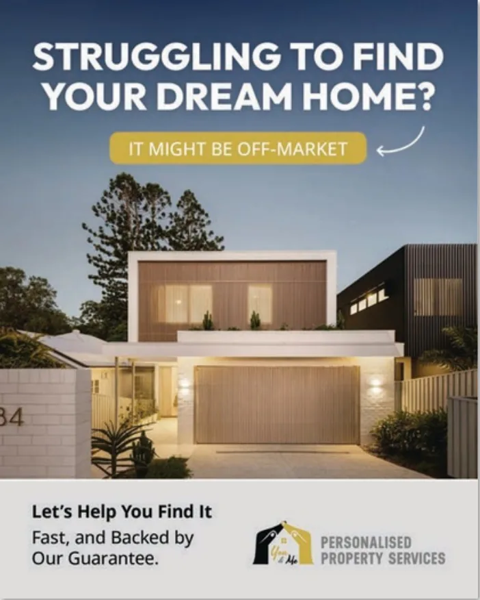 Property ad: struggling to find your dream home, it might be off-market