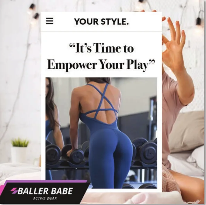 Activewear ad: it’s time to empower your play