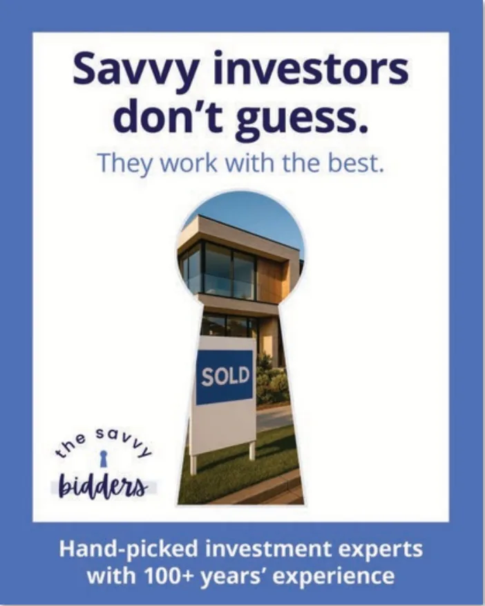 Property advisory ad: savvy investors don’t guess